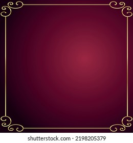 Elegant gold and red maroon color blank empty background. perfect as stylish wedding invitations and other party invitation cards or announcements
