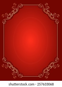 Elegant gold and red / maroon color blank / empty background . perfect as stylish wedding invitations and other party invitation cards or announcements