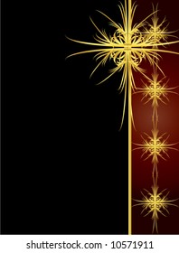 Elegant gold red vector page