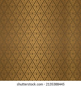 Elegant Gold Rhombus Seamless Pattern Design Background