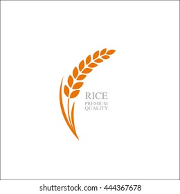 Elegant Gold Rice vector illustration