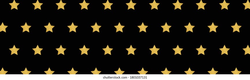 Elegante estrella dorada sin fisuras con fondo negro