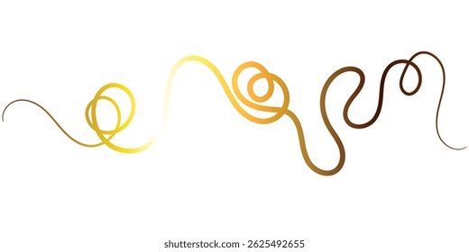 Elegant Gold Swirl Design for Luxury Branding.This image features a sophisticated gold swirl design against a white background.