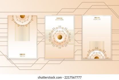 elegant gold vintage cover design