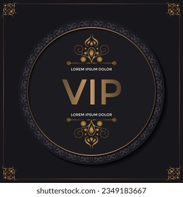 Elegant gold VIP ornament background