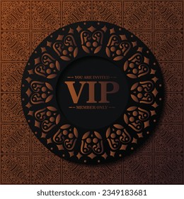 Elegant gold VIP ornament background