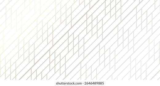 Elegante patrón de rejilla de degradado de oro y blanco