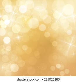 Elegant Golden Bokeh Background