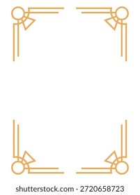 Elegantes Elementos de diseño de borde dorado