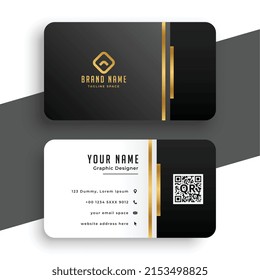 elegant golden business card modern template