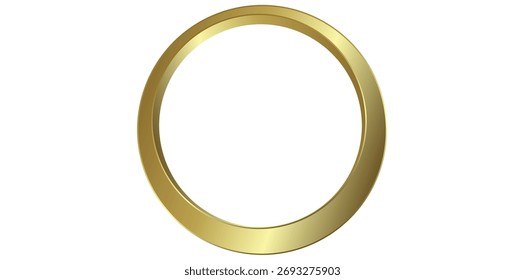 Ilustração decorativa elegante do vetor do quadro dourado.