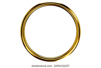 Elegante Ilustración vectorial de marco decorativo dorado.