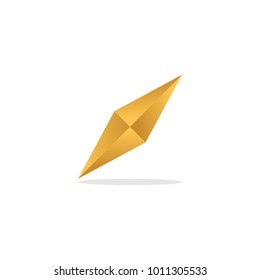 Elegant golden diamond template vector