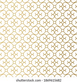 elegante patrón floral dorado - ilustración vectorial