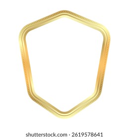 Elegant Golden Frame with Unique Shape