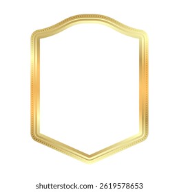 Elegant Golden Frame with Unique Shape
