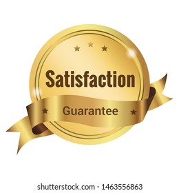 Elegant golden labels set, glossy labels with golden frame over beige background