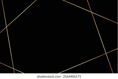 Elegant golden lines on a sleek black background, creating a luxurious and modern aesthetic. Perfect for premium designs, invitations, or branding visuals.