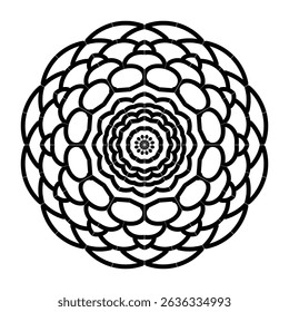 Elegant Golden Luxury Mandala Ornate Decorative Sacred Geometry Art