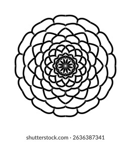 Elegant Golden Luxury Mandala Ornate Decorative Sacred Geometry Art