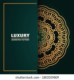 Elegant Golden Luxury Pattern Design
Elegant luxury background with golden arabesque pattern arabic islamic east style. decorative for print, poster, cover, brochure, flyer, banner.