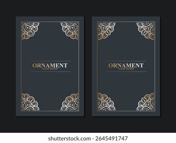 Elegant Golden Ornament Frame Design