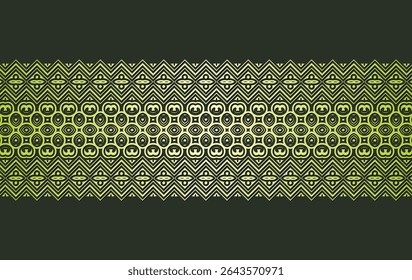 Elegant golden ornamental border template