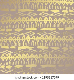 Elegant golden pattern with hand drawn decorations, design elements. Grunge pattern for invitations, greeting cards, scrapbooking, print, gift wrap, manufacturing
