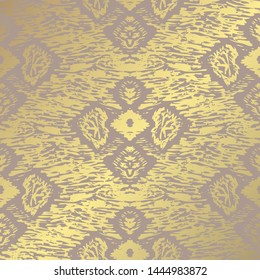 Elegant golden pattern with hand drawn decorations, design elements. Grunge pattern for invitations, greeting cards, scrapbooking, print, gift wrap, manufacturing