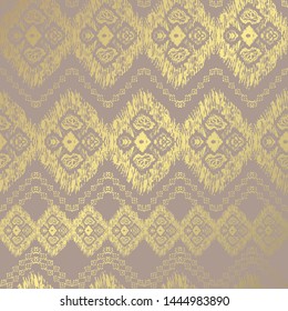 Elegant golden pattern with hand drawn decorations, design elements. Grunge pattern for invitations, greeting cards, scrapbooking, print, gift wrap, manufacturing