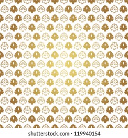 Elegant golden seamless pattern