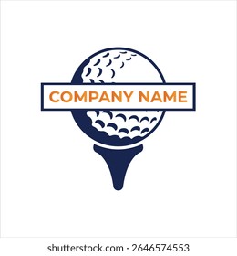 Elegant Golf Logo Design with Company Name for Branding and Identity
