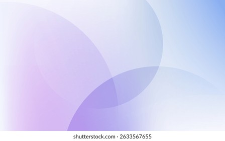 Elegant Gradient Circles with Light Lavender and Blue Hues Background for Presentation Templates or Creative Web Designs with Soft Color Palette and Minimalist Shapes