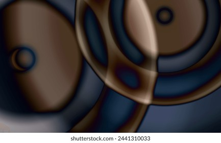 Elegant gradient concentric circles in shades of blue.