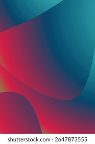 Elegant gradient curves in blue and red tones, abstract futuristic artwork perfect for posters, wall art, branding, and website backgrounds