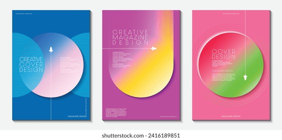 Elegant gradient design with web layout Vector illustration and creativity for brochures, posters, covers, flyers, and cards.