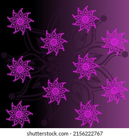 Elegant gradient of flower pattern