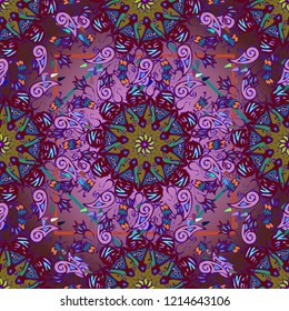 Elegant gradient multicolor abstract background pattern seamless.