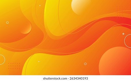 Elegant gradient orange wave background for your presentations and advertising