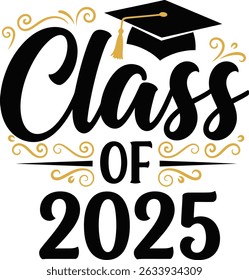 Elegant Graduation Design Featuring Cap