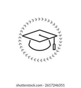 Elegant Graduation Quote Design – Handcrafted Congrats Graduate Font Art
Graduation Cap One Line Art – Simple Continuous Line Drawing
