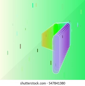 elegant graph, several concept of text Alphabet I.