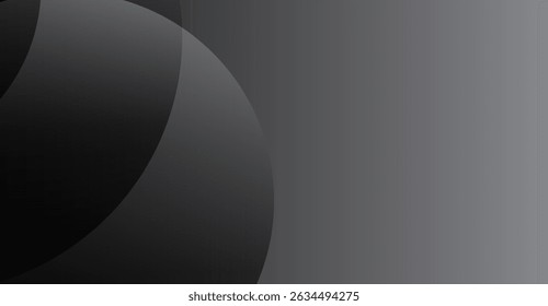 Eleganter, grauer Farbverlauf-Hintergrund mit geschwungenen Overlays, die ein minimalistisches und modernes Design bieten, ideal für technologische oder Unternehmenspräsentationen, Websites oder künstlerische Projekte