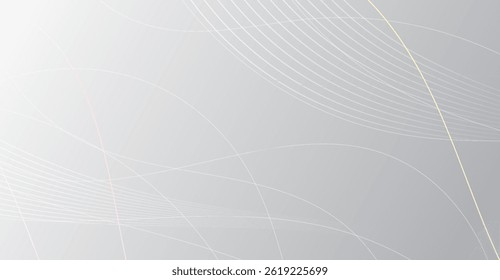 Elegant Gray Gradient Background with Subtle Wavy Lines for Modern Designs, Perfect for Presentations and Digital Projects with a Minimalist Aesthetic