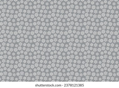 Elegant Gray Snowflake Pattern for Fabrics, Home Decor, and Web Art