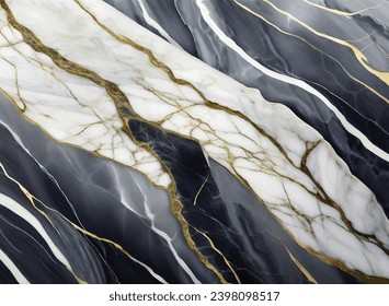 Elegantes venas grises en mármol de Carrara de alta resolución