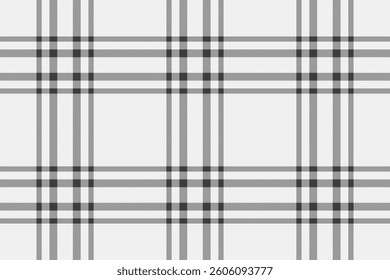 Elegant grayscale plaid pattern.  Perfect for textile design, website backgrounds, or stylish print projects.  The subtle texture and clean lines offer a sophisticated, versatile aesthetic.