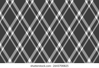Elegant grayscale plaid pattern, perfect for backgrounds, textiles, or website design.  Its geometric precision and subtle color variation create a sophisticated and versatile design element.
