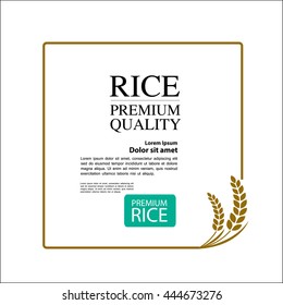 Elegant Great Gold Rice vector