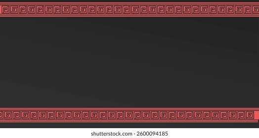 Elegant Greek motif frame Border 